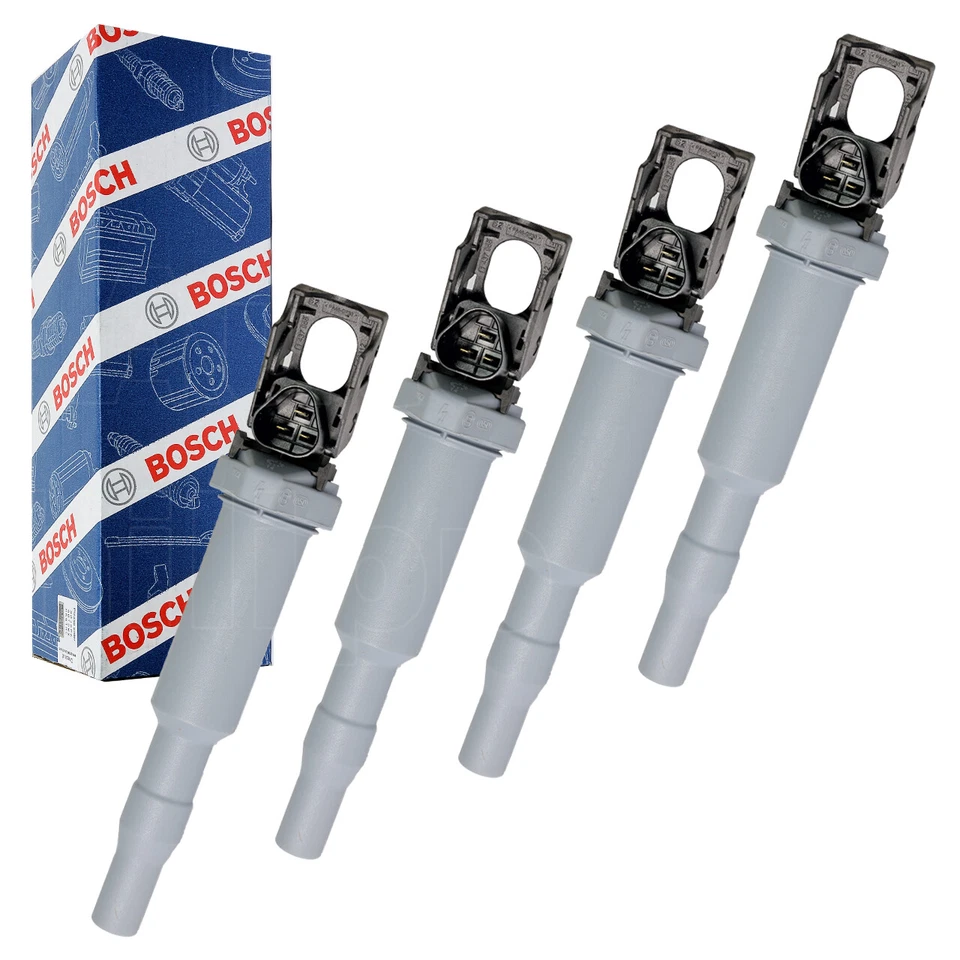 4x Original BOSCH Zünspule Zündmodul BMW CITROEN C4 MINI Cooper Clubman PEUGEOT - Bild 1 von 3