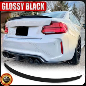 Glossy Black Rear Trunk Spoiler Wing Lip For BMW F87 M2 F22 220i M235i 2014-2017 - Picture 1 of 11