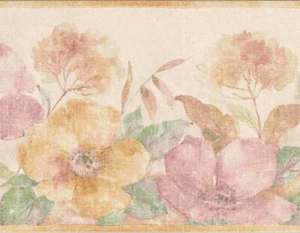 WILD FLOWERS WALLPAPER BORDER - 249B16435 - Picture 1 of 2