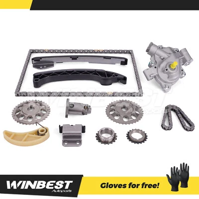 For 09-15 Toyota Corolla Matrix 1.8L 2ZRFE 2ZRFXE Timing Chain Kit Oil Pump New Foto 1 de 4