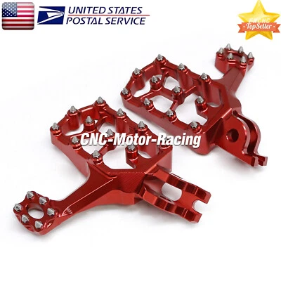 For Honda CR125 CR250 CRF150R CRF250RX CRF450RX Extended Footpegs Footrest Pegs - Image 1 of 4