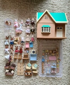 Vintage Sylvanian Families Bundle Cottage Sophie Dollhouse UK Flair 2000s - Picture 1 of 24