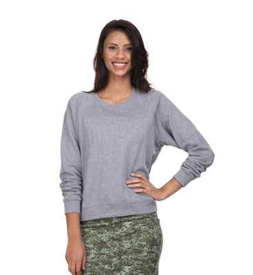 RVCA MUJER VENENO PUNTO SERPIENTE POLAR HOLGADO SUÉTER GRIS MEDIANO ¡NUEVO! $52 Foto 1 de 3