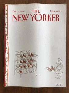 1986 15. Dezember The New Yorker Magazine Weihnachtskeks Bäckerei Levin - Bild 1 von 2