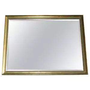 Nice Wall Mirror With Pine Giltwood Frame And Bevelled Edge Glass Plate - Picture 1 of 12