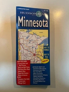 Mapa plegable laminado del estado de Minnesota Hudson - Imagen 1 de 1