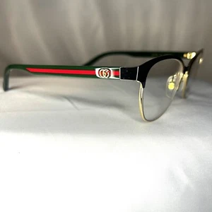 GUCCI Glasses GG0718O 001 Gold Black Green Red Eyeglasses Eyewear Full Rim £285 - Picture 1 of 14