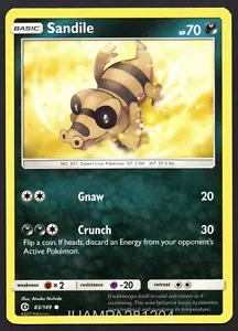 SANDILE 83/149 SOL Y LUNA CROMO SUN & MOON 2017 TCG - Imagen 1 de 2