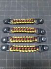 Vest extenders  paracord lightweight  Black red yellow STRONG!! By Stitch!!!!