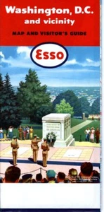 Mapa de ruta Esso 1959: Washington, D. C. Nuevo de Lote Antiguo - Imagen 1 de 1