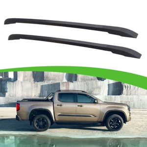 2Pcs for VW All New Amarok 2023 2024 + Aluminum Top Side Rail Bar Roof Rail Rack - Picture 1 of 7