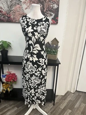 Женское платье миди Julian Taylor Shift размер 8 пуловер без рукавов с цветочным рисунком - Изображение 1 из 4