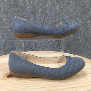 Cliffs by White Mountain Shoes Womens 8.5 M Clara Slip On Flats Blue Casual - Picture 1 of 17