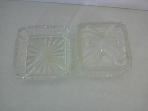 Cristal Zajecar Acanalado Baratija Joyero Tapa Arco 24% Plomo Yugoslavia - Imagen 1 de 2