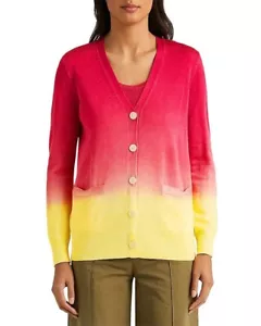 NWT Lauren Ralph Lauren Women's Dip Dyed Cardigan Sweater XL - Picture 1 of 2