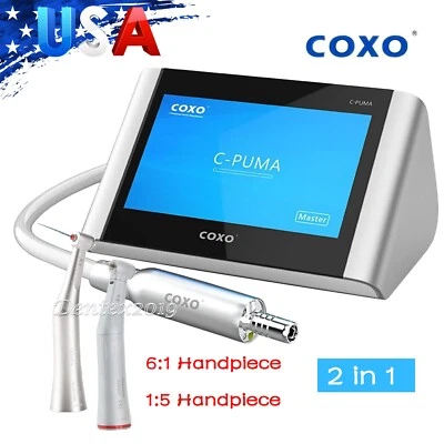 COXO Dental C PUMA Master Electric Endo Motor 1:5 Fiber Optic 6:1 Contra Angles - Image 1 of 4