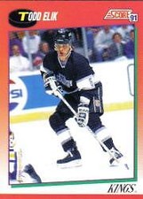 1991-92 (KINGS) Score Canadian English #83 Todd Elik