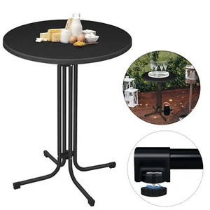 Stehtisch Klappbar 110cm Bistrotisch Klapptisch Gartentisch Partytisch Schwarz - Bild 1 von 12