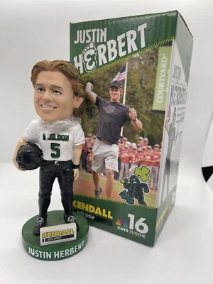 2022 Eugene Emeralds MiLB Justin Herbert Oregon Ducks BOBBLEHEAD SGA Sheldon - Image 1 of 4