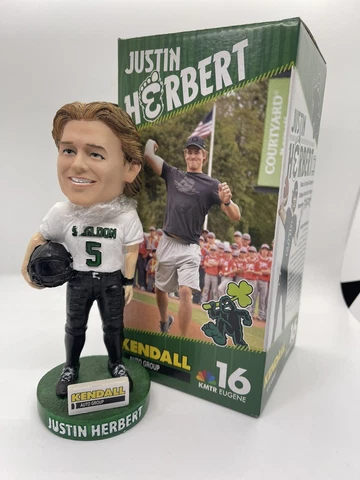 2022 Eugene Emeralds MiLB Justin Herbert Oregon Ducks BOBBLEHEAD SGA Sheldon Cover
