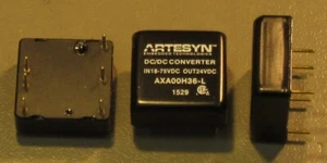 AXA00H36L 20W DC-DC-Wandler von Artesyn, 18-36Vin, 24Vout 1"x1"x0,4" metal case - Bild 1 von 3