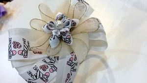 Headband Hair band Handmade Baby Girls Headwear White Multicolor Silk Star - Picture 1 of 5