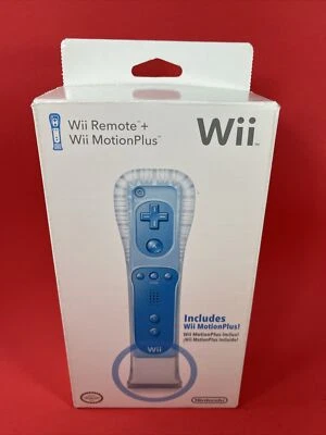 Official Nintendo Wii Remote + Motion Plus Blue Edition BRAND NEW OEM - Image 1 of 4