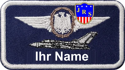JRS PATCHES Namensschild Custom Flight Suit Name Tag Name Patch Lufftwaffe Bundeswehr