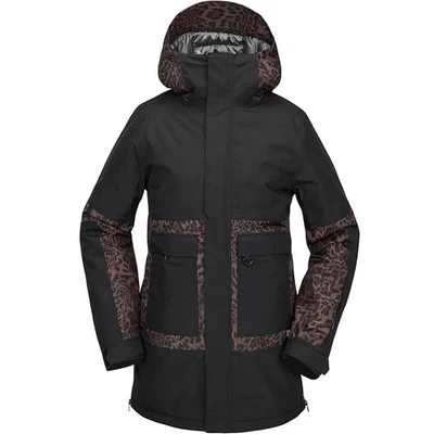 Volcom Women's Larx 2L TDS Insulated Parka Winter Jacket - Black - New 2025 - Image 1 of 4