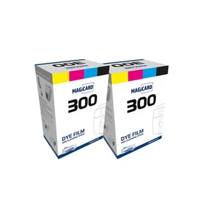 2 x Magicard 300 Drucker MC300YMCKO/2 Farbband - YMCKO - 300 Drucke Softw... - Bild 1 von 5
