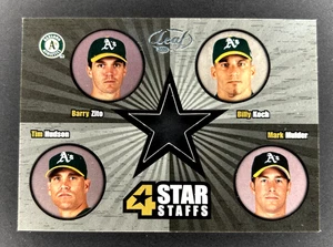 2005 Leaf 4Star Staffs - Zito/Koch/Hudson/Mulder #FSS12 /250 - Picture 1 of 2