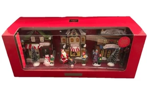 North Spruce Lane No. 7 Set Of 3 LED Holiday Village Houses 2025 Christmas Decor - Picture 1 of 6