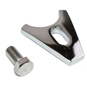 New Practical Distributor Clamp Hold Block Clamp 1 Piece 1pc Bolt Chrome - Picture 1 of 10
