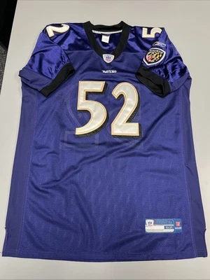 Camiseta de fútbol americano de los Baltimore Ravens NFL Ray Lewis Reebok cosida en el campo talla 52 Foto 1 de 4