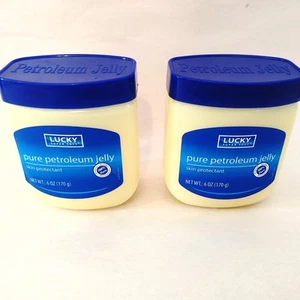 2-Pack Lucky Super Soft Pure Petroleum Jelly 6 oz – Skin Protectant Moisturizer - Picture 1 of 7