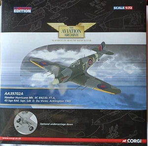 CORGI AA39702A - HAWKER HURRICANE Mk.IIC, RAF 43 SQN, ACKLINGTON - Picture 1 of 4
