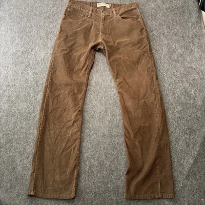 Levis 505 Men Sz 32x32 Jeans Regular Fit Chocolate Brown Corduroy Pants Capsule - Image 1 of 4