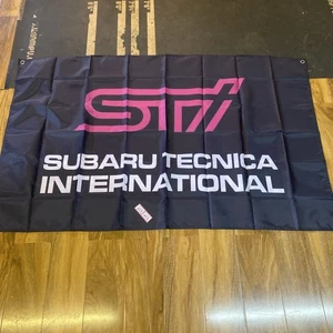 Banner Flag Garage Workshop Mancave Motorsport Subaru - Picture 1 of 6