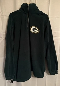 Vintage Mirage Green Bay Packers Fleece Quarter Zip Jacket Men’s Size L Large - Bild 1 von 5