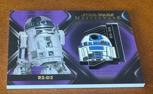 2021 Star Wars R2-D2  Masterwork Character Medallions Medallion Purple #ed /50 - Picture 1 of 2
