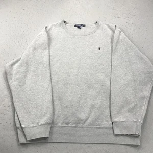VINTAGE Polo Ralph Lauren Sweatshirt Herren 2XL grau Rundhals Pony Fleece 90s - Bild 1 von 10