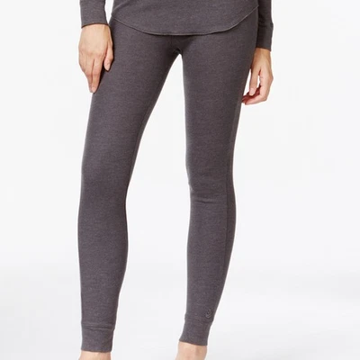 CUDDL DUDS Gris Brezo Térmico Acogedor Tejido Gofre Capa Cálida Leggings XS Foto 1 de 4
