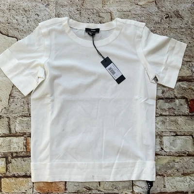 $98 Diesel Camiseta Mujer T-Rock En Blanco Natural Calce Relajado Talla 2XS Foto 1 de 4
