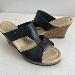 Scarpe donna Rockport Adiprene plateau zeppa tacco misura 6m tomaia in pelle - Foto 1 di 7