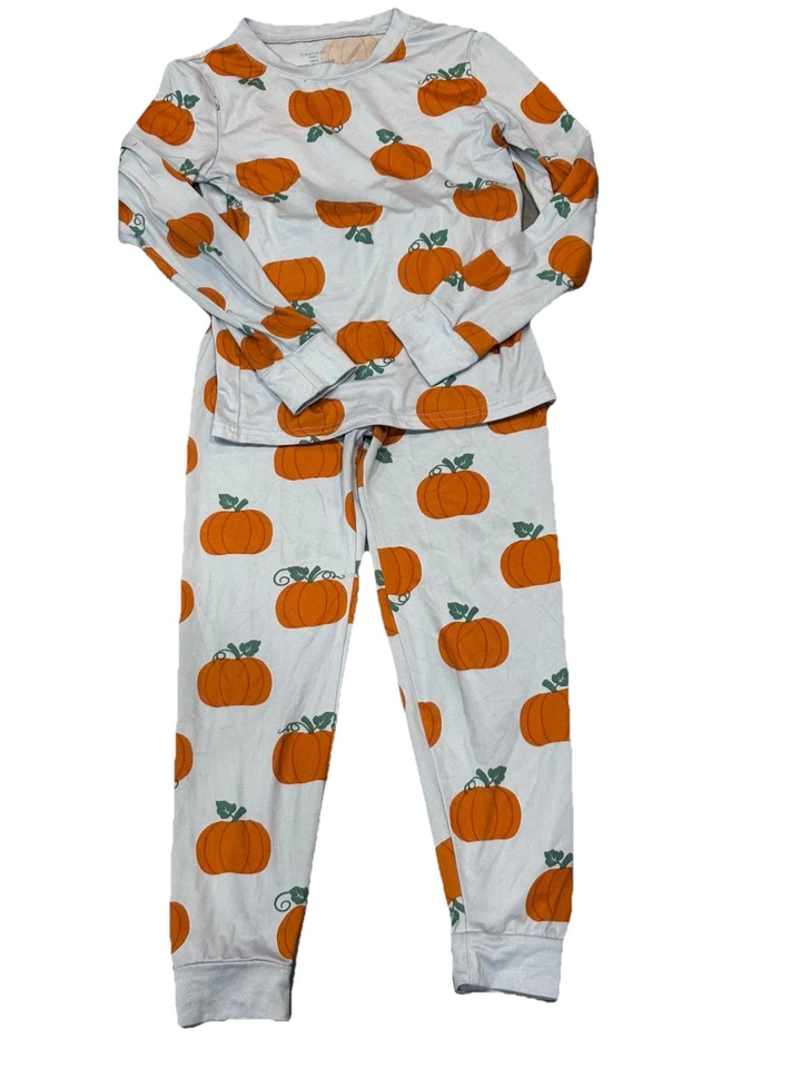 Conjunto de pijama Tahari meninas abóbora tamanho 10-12 muito macio - Imagem 1 de 3