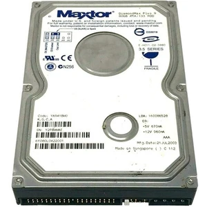 Hard Disk HDD IDE PATA 3.5" 80GB Maxtor Yar41bw0 Refurbished Computer - Picture 1 of 1