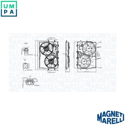FAN ENGINE COOLING 069422578010 FOR FIAT DUCATO/Bus/Platform/Chassis/Van 2.0L - Image 1 of 4