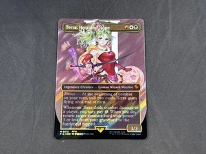 MTG MAGIC FINAL FANTASY #212 TERRA, HERALD OF HOPE BORDERLESS SURGE FOIL RARE - Picture 1 of 2