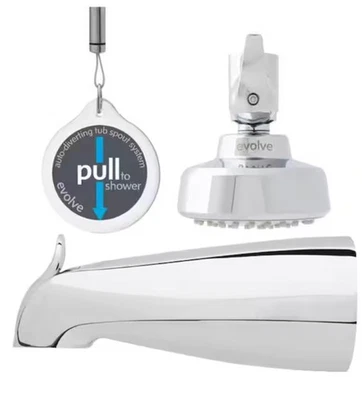 Cabezal de ducha ShowerStart TSV Express con caño de desvío automático en cromo Foto 1 de 4