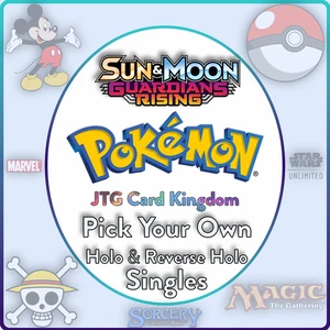🌟 Pokémon Sun & Moon Guardians Rising: Holo Singles and Playsets✨ - Picture 1 of 3